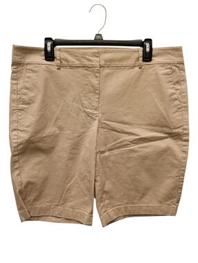 Ann Taylor Beige Cotton Bermuda Shorts